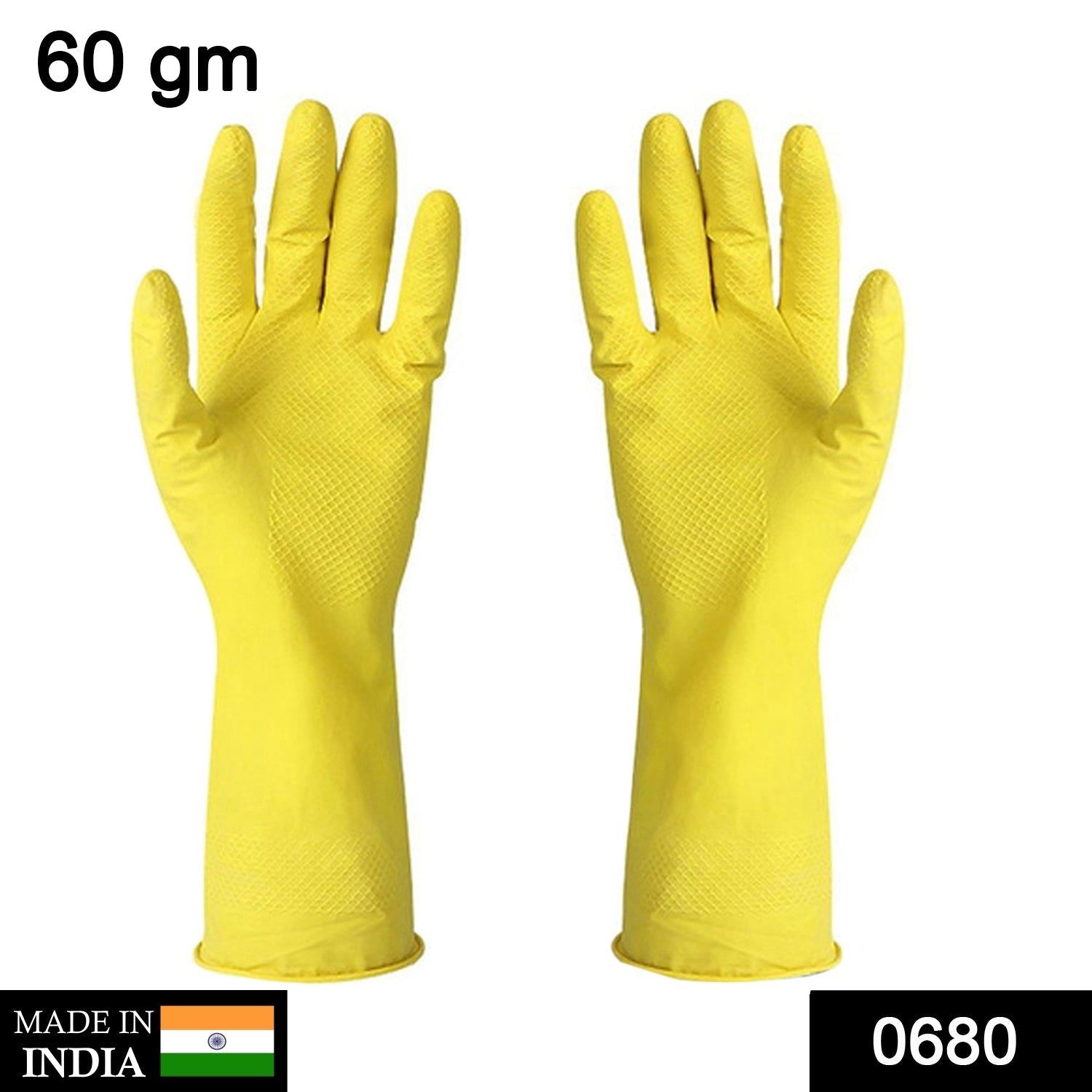 0680 Multipurpose Rubber Reusable Cleaning Gloves DeoDap