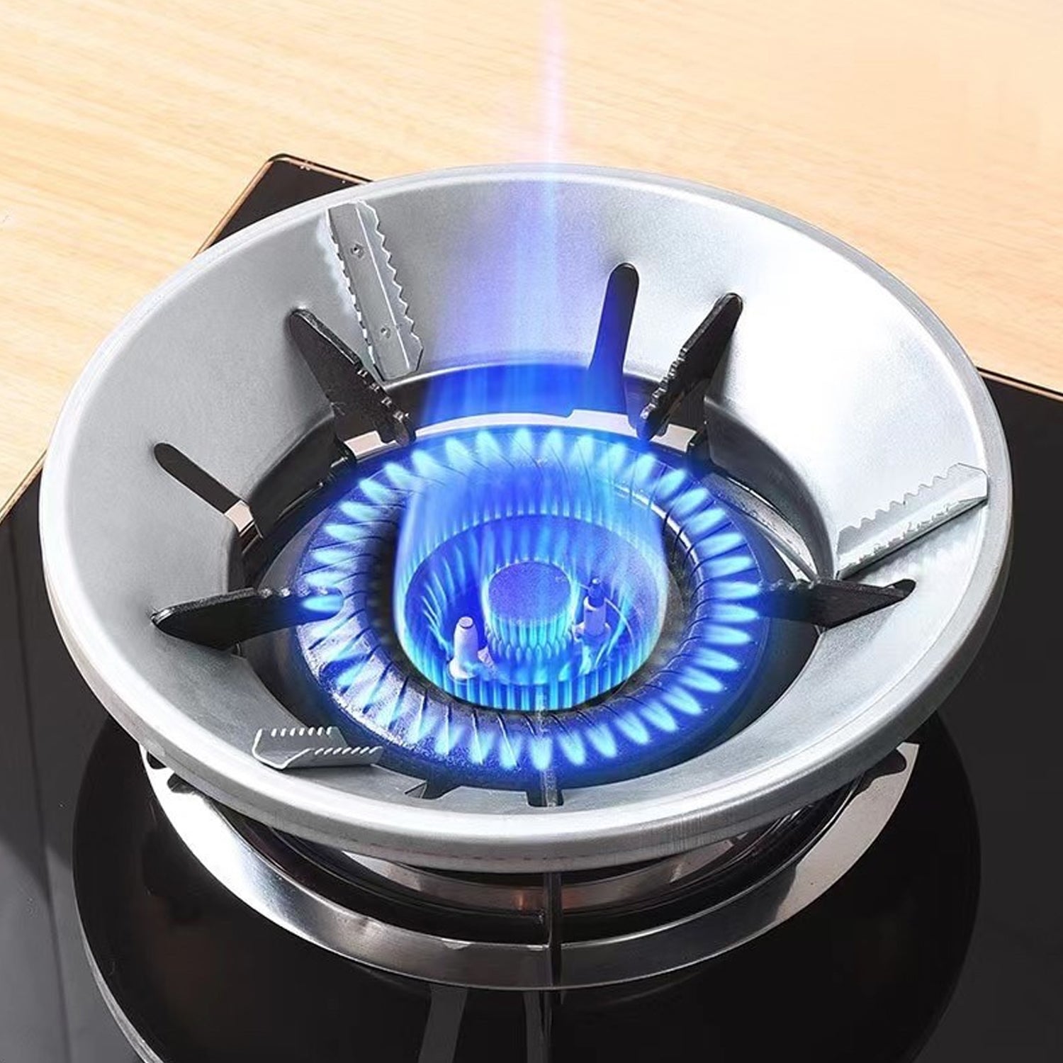 2858 Home Gas Stove Fire & Windproof Energy Saving Stand DeoDap