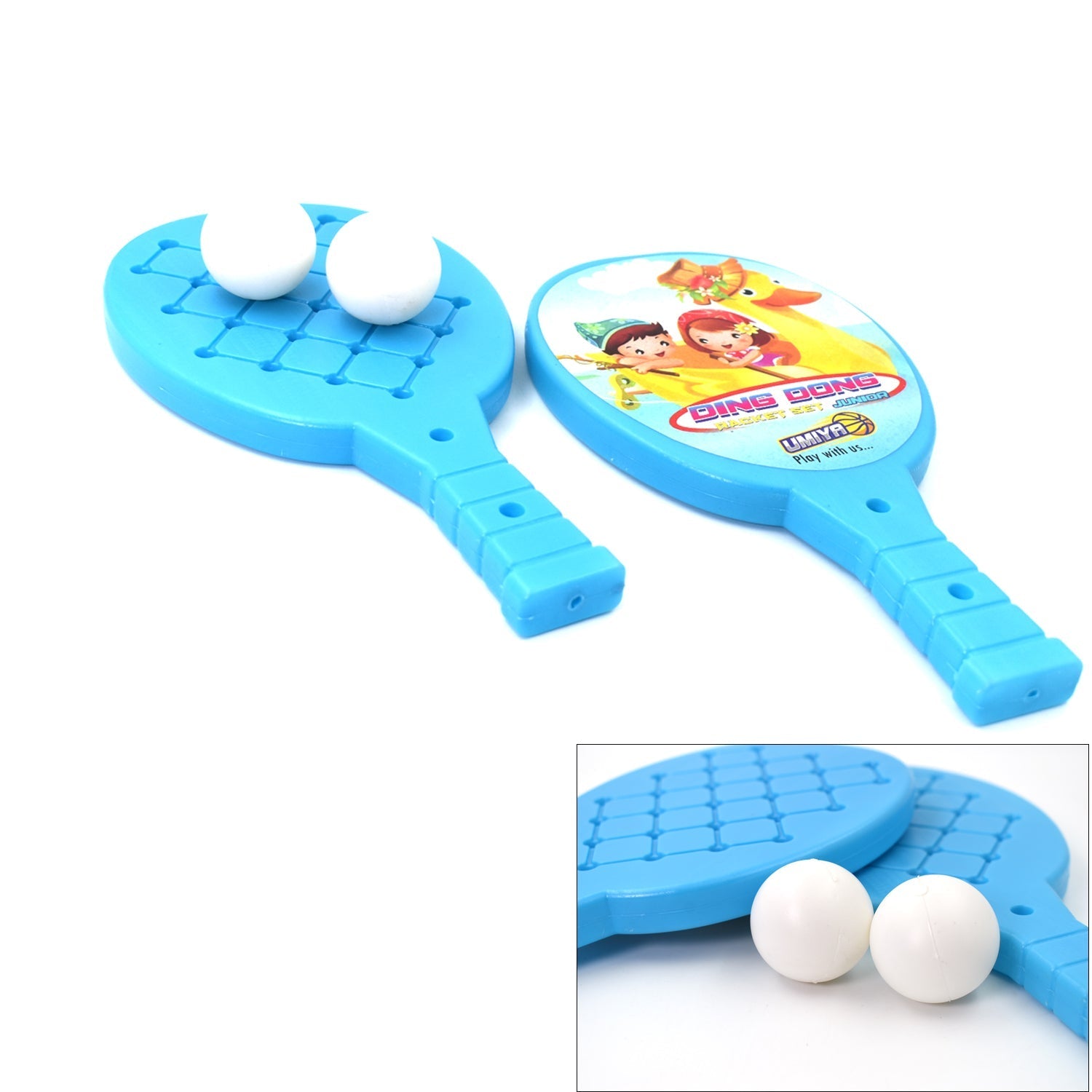 4628 Racket Set with Ball for Kids Plastic Table Tennis Set for Kids DeoDap