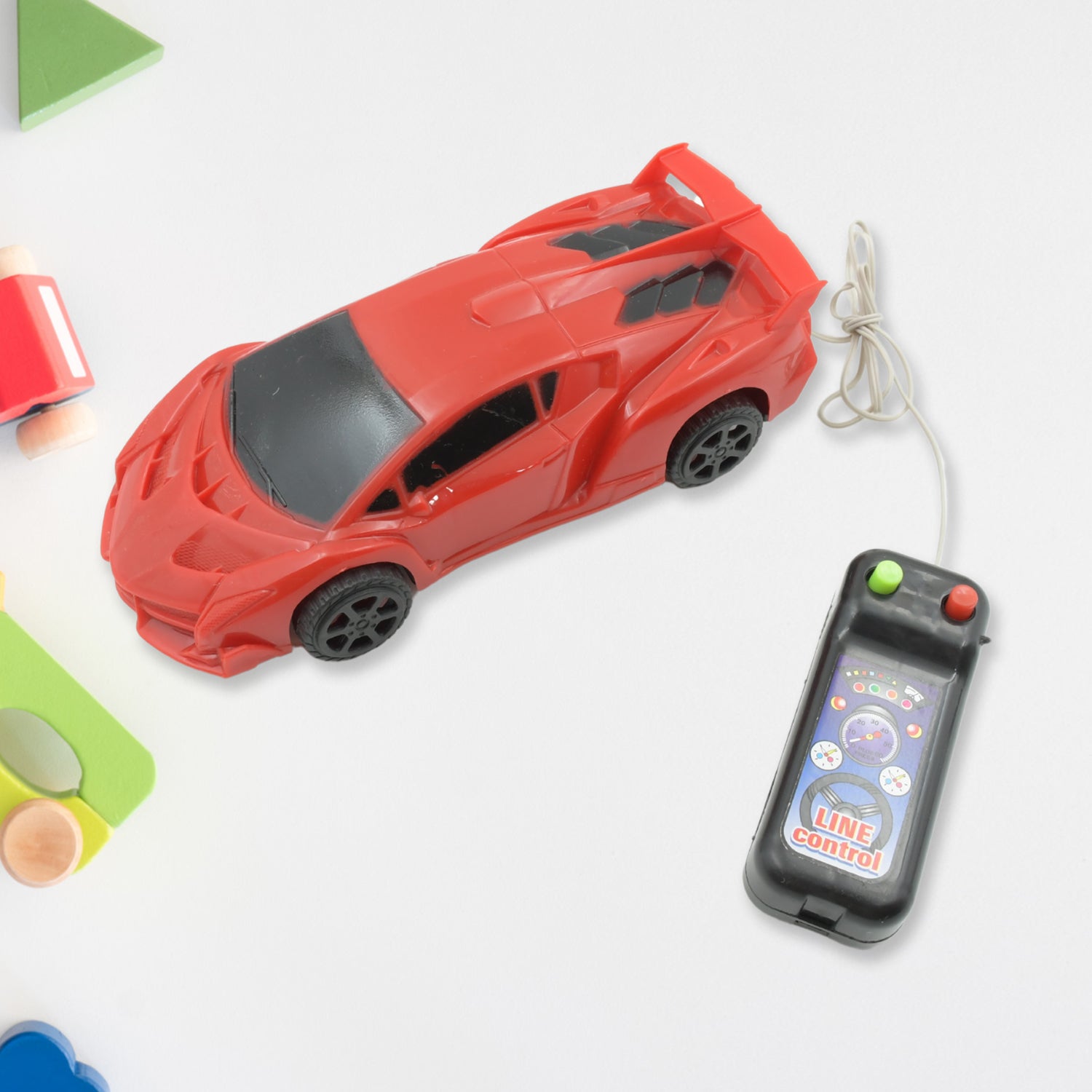 3067 Plastic Remote control wired sports car for kids, for Play for Children ( Battery Not Included / 1 Pc )