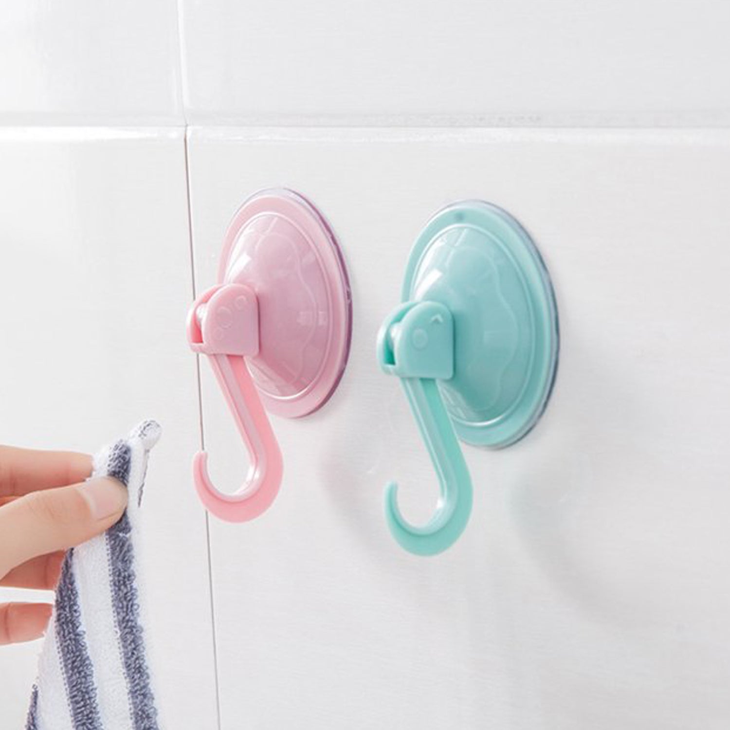 4522 Wall Hook Heavy duty Hook 6 pcs for wall Heavy Plastic Hook, Sticky Hook Household For Home , Decorative Hooks, Bathroom & All Type Wall Use Hook , Suitable for Bathroom, Kitchen, Office (6 Pc Set)