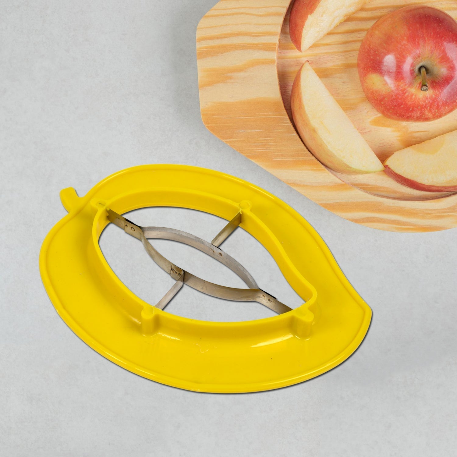 2356 Mango Cutter Slicer Machine Tool Cutter With Sharp Blades Cutter Non Slip Handle ( 1pc ) DeoDap