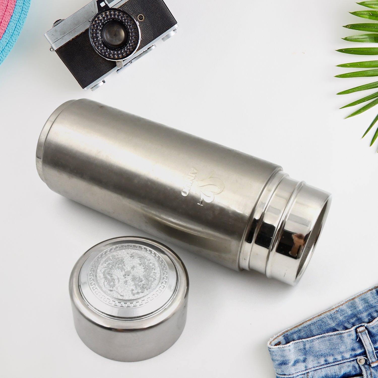 6970 Hot and Cold Stainless Steel Thermos Water Bottle Easy to Carry | Rust & Leak Proof | Tea | Coffee | Office| Gym | Home (350ml)