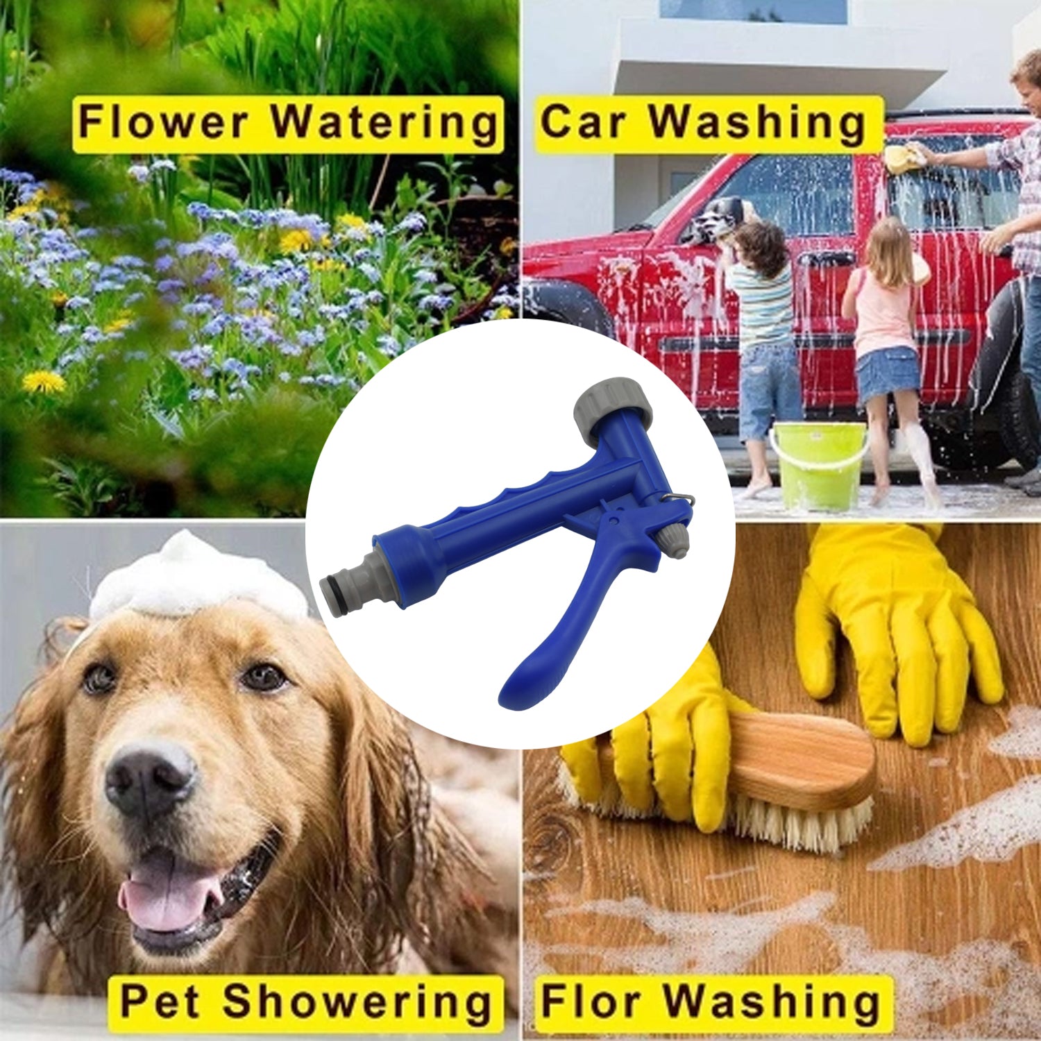 9387 Garden Hose Spray Gun Garden, Waterpipes Sprayer Spray Home Hose, Garden hose Water hose hose nozzle home car wash water gun set garden watering multi-function water gun