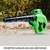 3158 650V Blower Portable rifel Range Heavy Duty air Blower, Electric Air Blower for Home/Office/Car/Pc/Computer Dust/Garage/Patio/Garden Leaf/Trash Cleaning  (350W, 2.3 m3/min, 13000 RPM, Green)