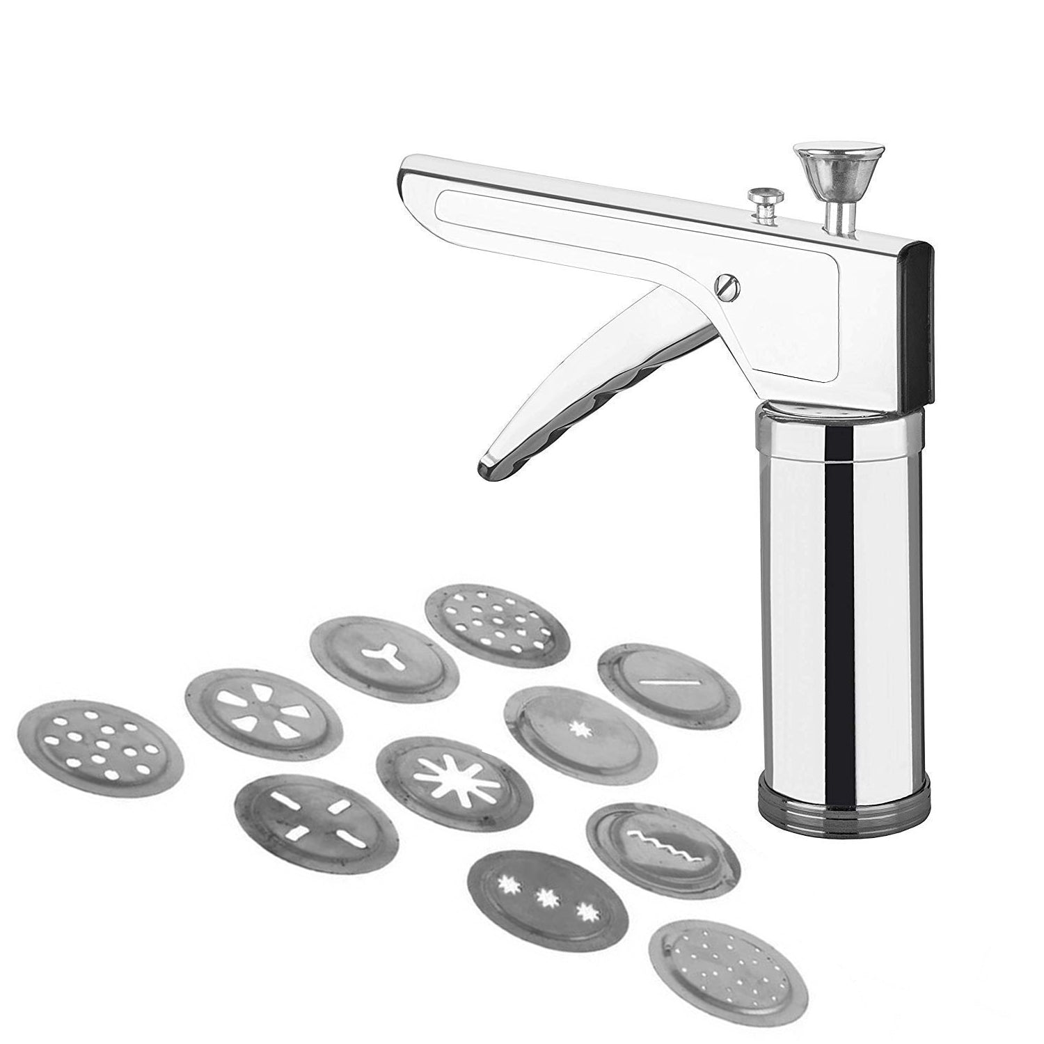 090 Plastic Kitchen Press Set, 12-Pieces, Silver (Kitchen_Press) Smallb.store