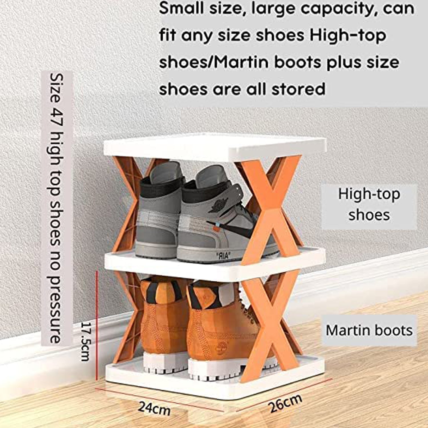 9054A  6 LAYER SHOE RACK DESIGN LIGHTWEIGHT ADJUSTABLE PLASTIC FOLDABLE SHOE CABINET STORAGE PORTABLE FOLDING SPACE SAVING SHOE ORGANIZER HOME AND OFFICE