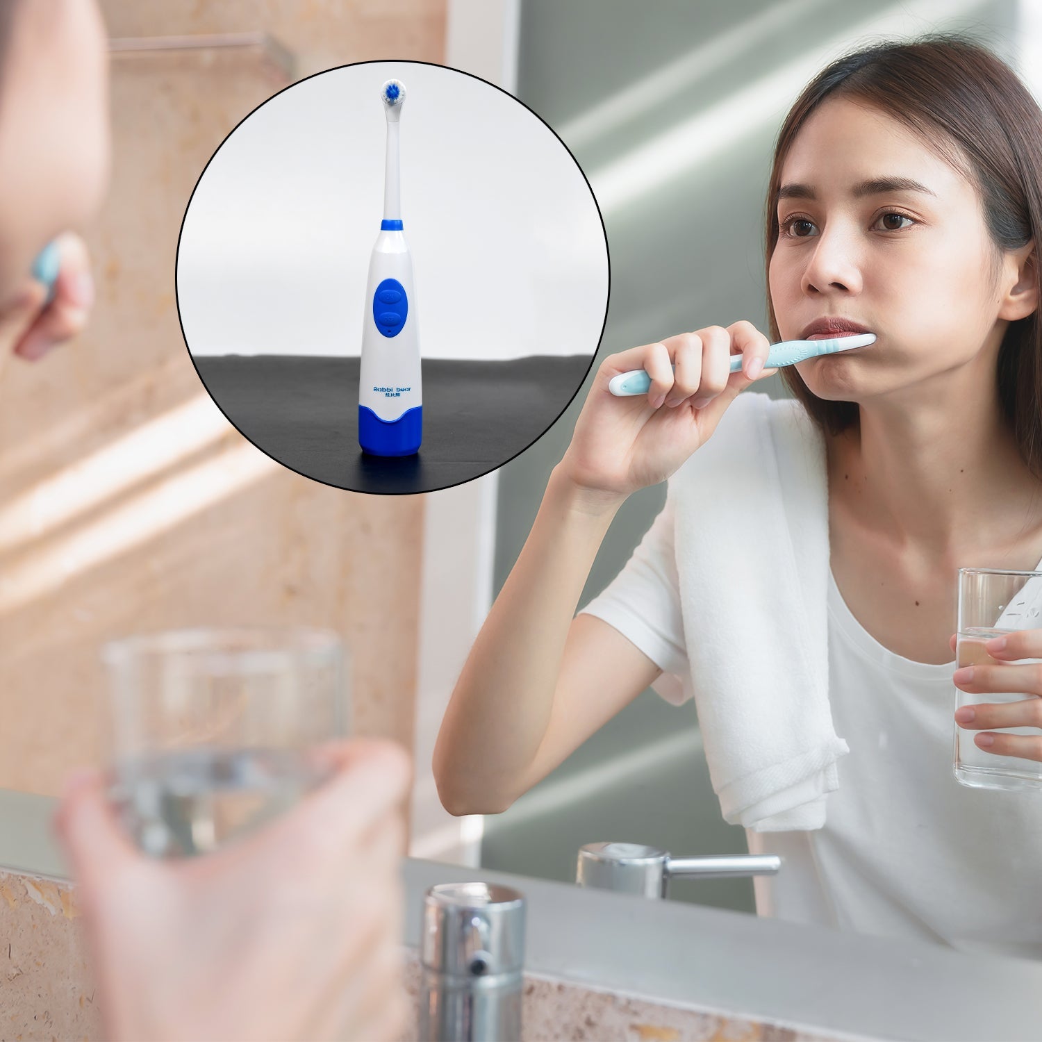 6209B Electric Toothbrush Rechargeable Premium Brush Waterproof Brush For Men , Women & Boys Use Brush DeoDap