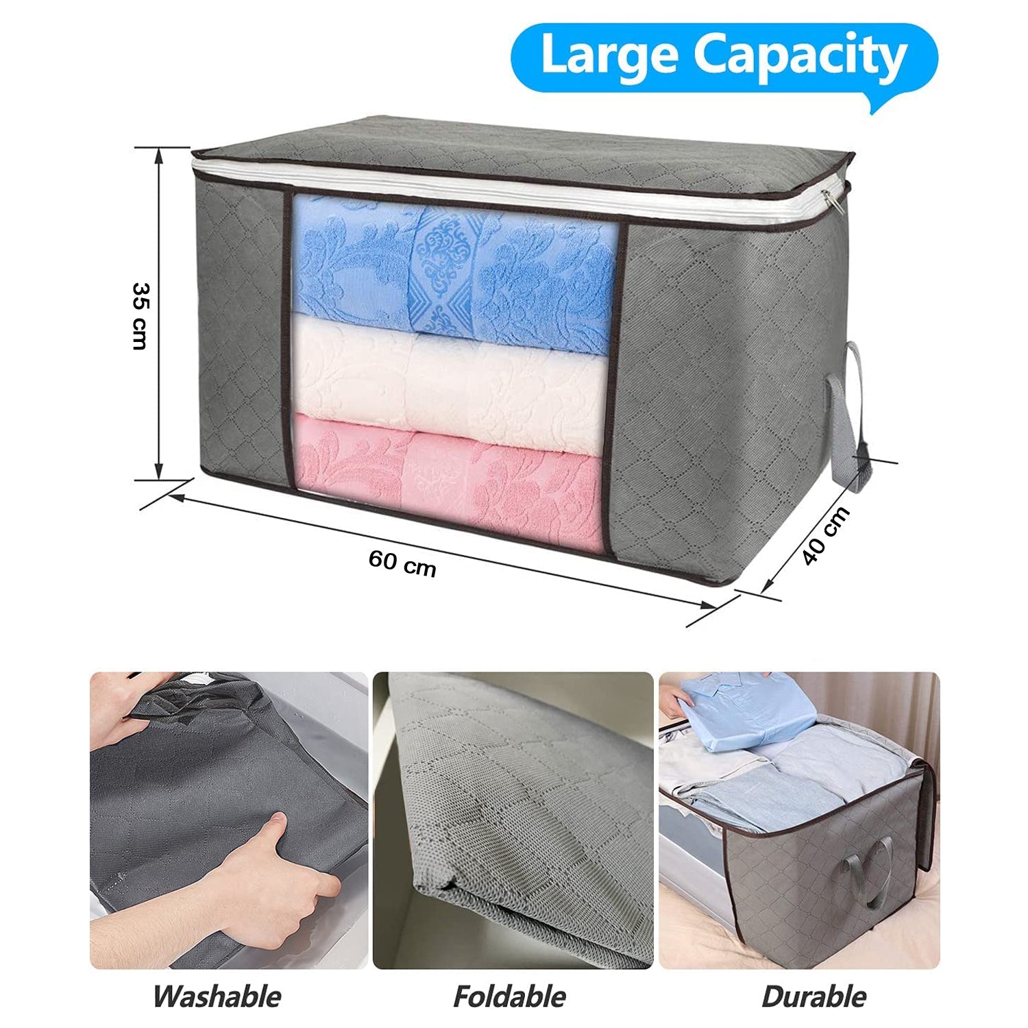 6111A TRAVELLING STORAGE BAG USED IN STORING ALL TYPES CLOTHS AND STUFFS FOR TRAVELLING PURPOSES IN ALL KIND OF NEEDS. DeoDap