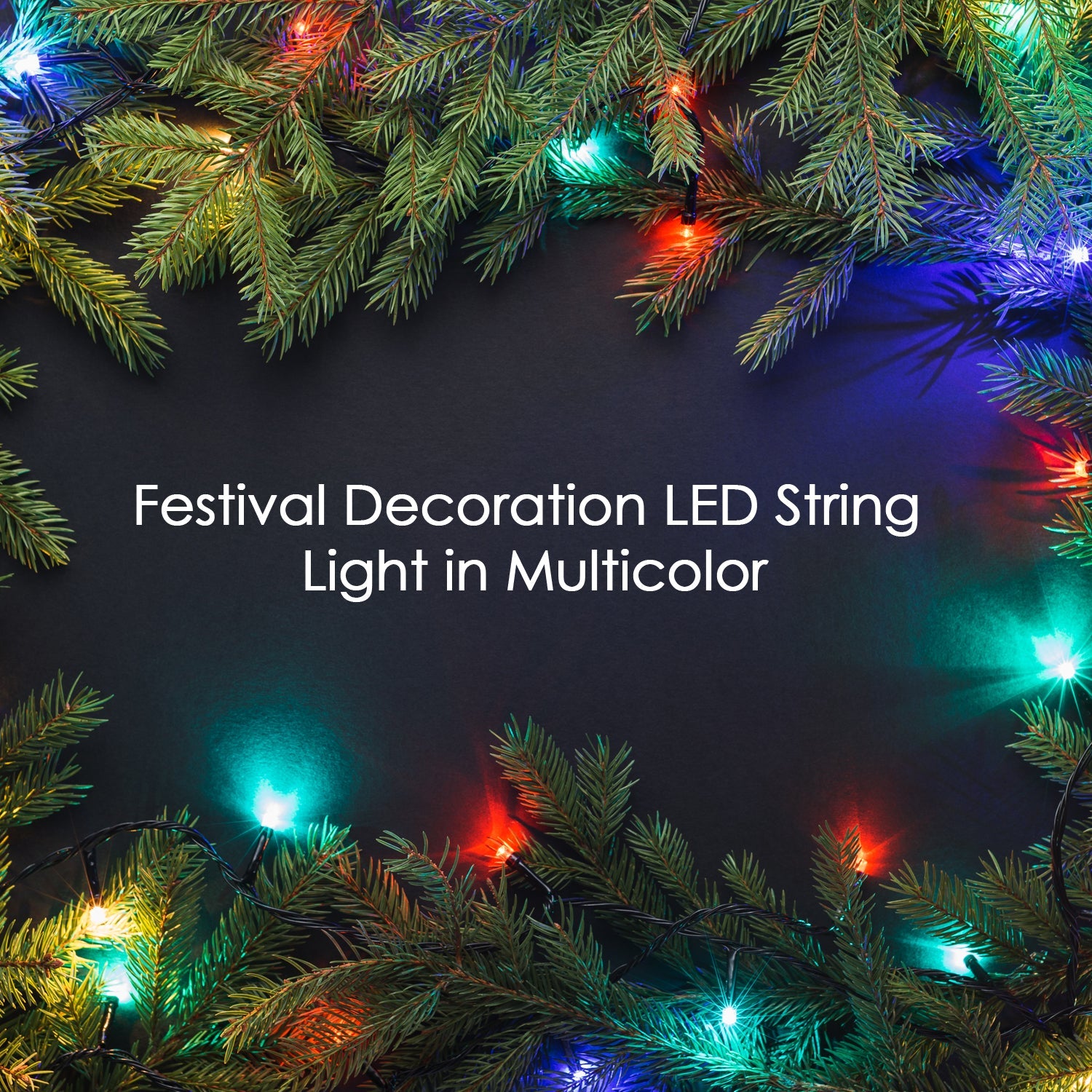 8342 9Mtr Home Decoration Diwali & Wedding LED Christmas String Light Indoor and Outdoor Light ,Festival Decoration Led String Light, Multi-Color Light 8MM (90L 9 Mtr)