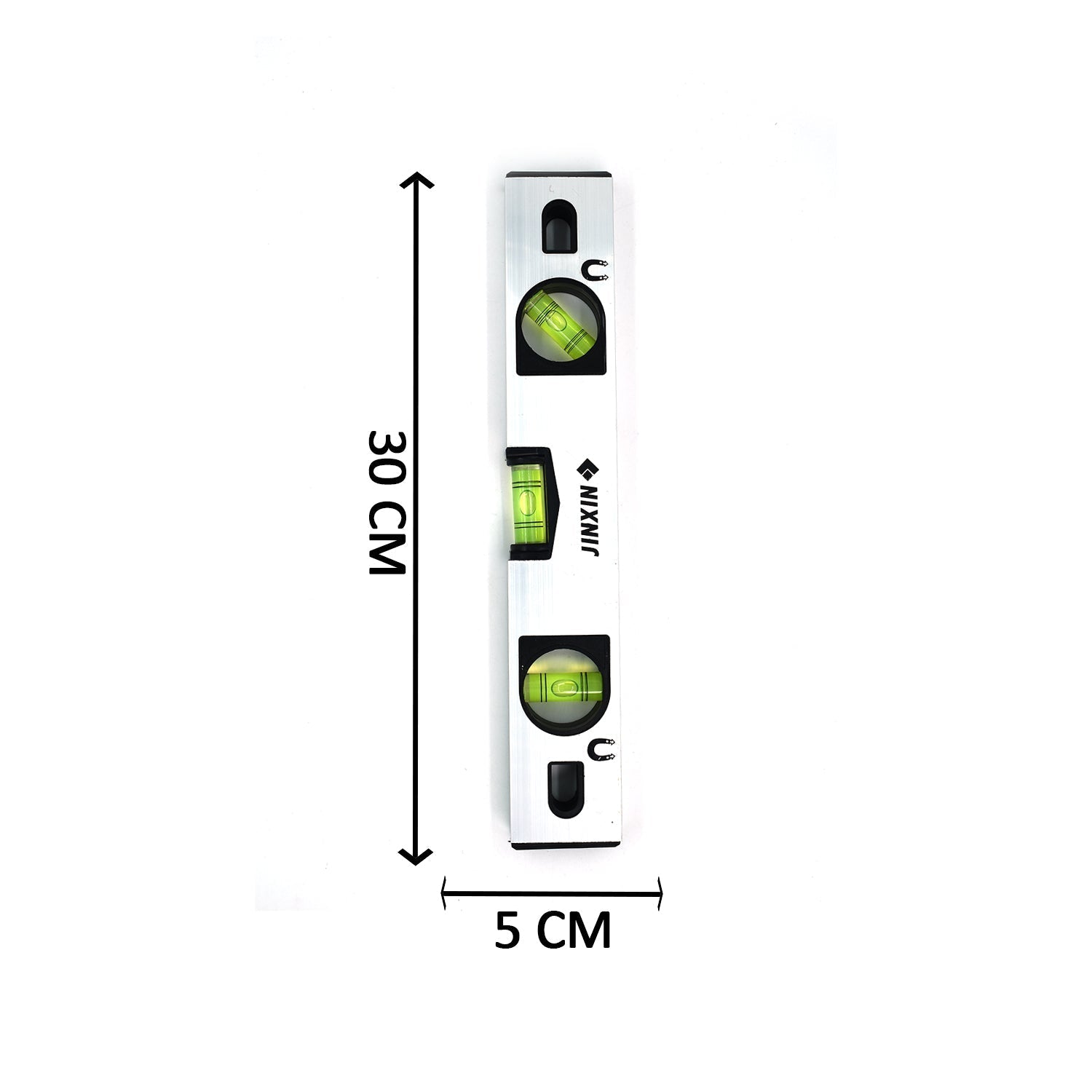 1645A 30 cm Aluminum Alloy Magnetic Torpedo Level Metric Rulers 