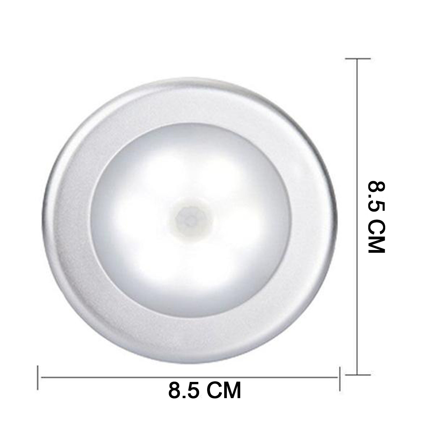 1656 Round Shape 8 LED Motion Sensor Induction Led Light Deodap