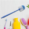 1299  Plastic Round Toilet Cleaner Brush Plastic Bathroom Cleaner - Round Hockey Stick Shape Toilet Brush