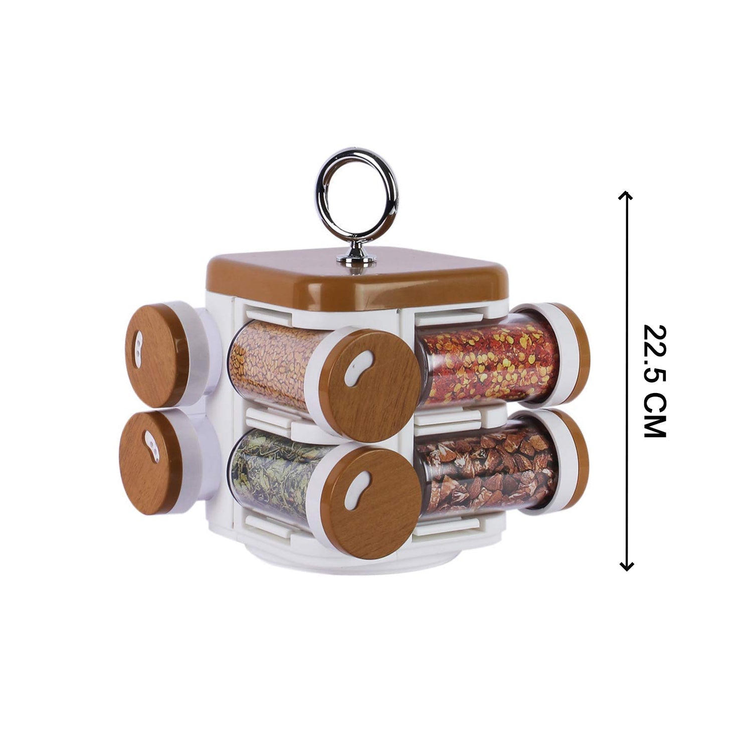 8117 Ganesh Storewell Plastic Spice Rack - Set of 8 DeoDap