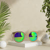 4956 BIG ROUND UNISEX ANTI-REFLECTIVE SUNGLASSES WITH SIMPLE FRAME. DeoDap