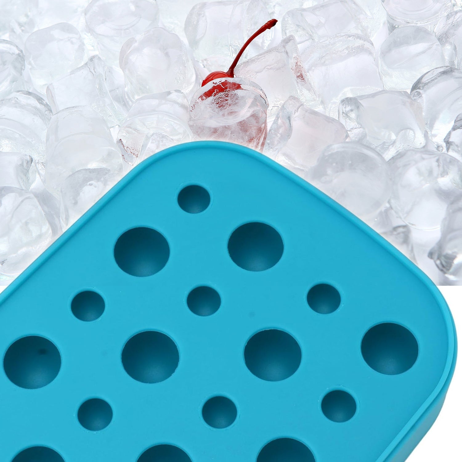 8153 Round Ice Maker Detachable Lid Easy Release Spherical Shape Handy Round Ice Tray for Dorm Mini Fridge (Multi Grid / 1 pc)