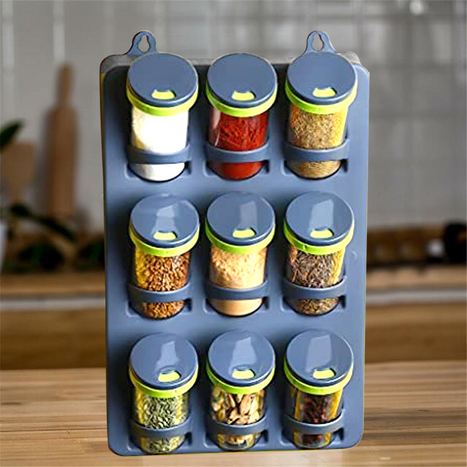 2575 Space Saver Spice Rack  9 Piece Spice Set DeoDap