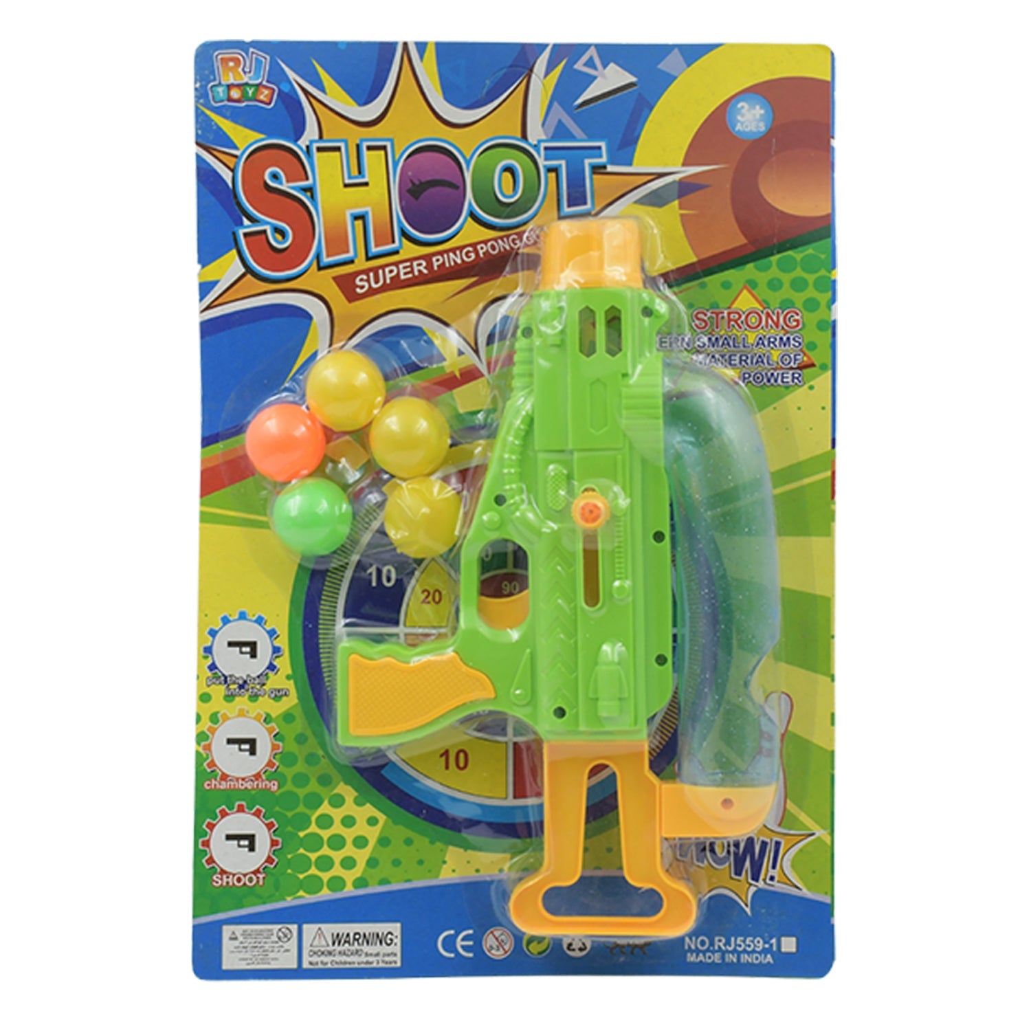 3252 Manual Big Shooting 5 Ball Gun Toy shoot super ping pong gun for kids, Plastic Balls Shooting Gun Toys For Boys Kids High Quality Gun