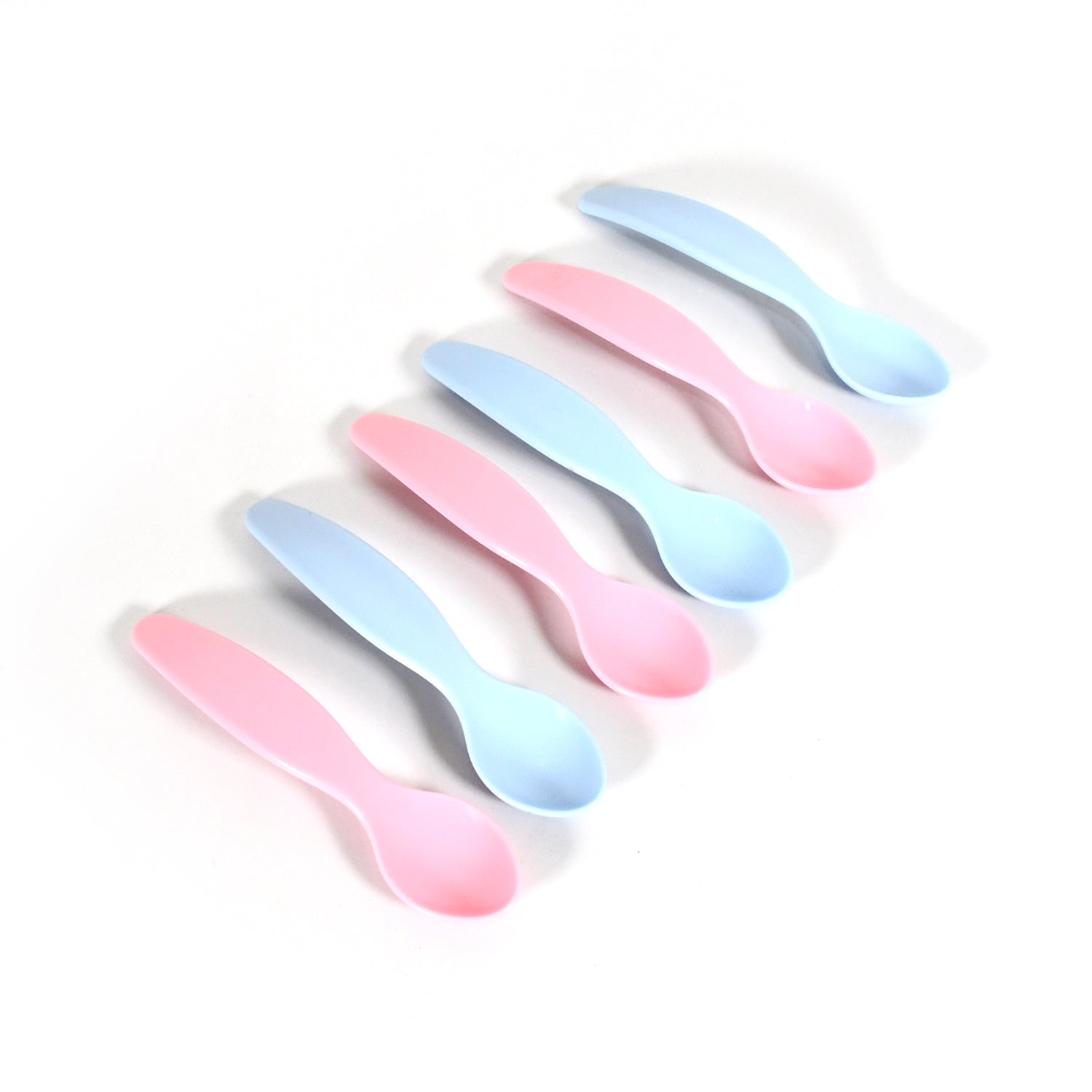 8182 Kids Cute Food Grade Foods Feeding Training Silicone Baby Spoon (set of 6 pcs)