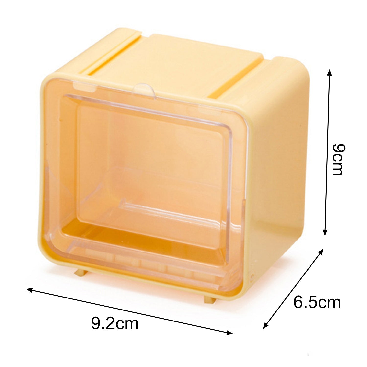 17611 Storage Box Storage Container Tape Storage Boxes Durable Convenient Plastic Transparent Lid Visible Tape Storage Box / Case for Office