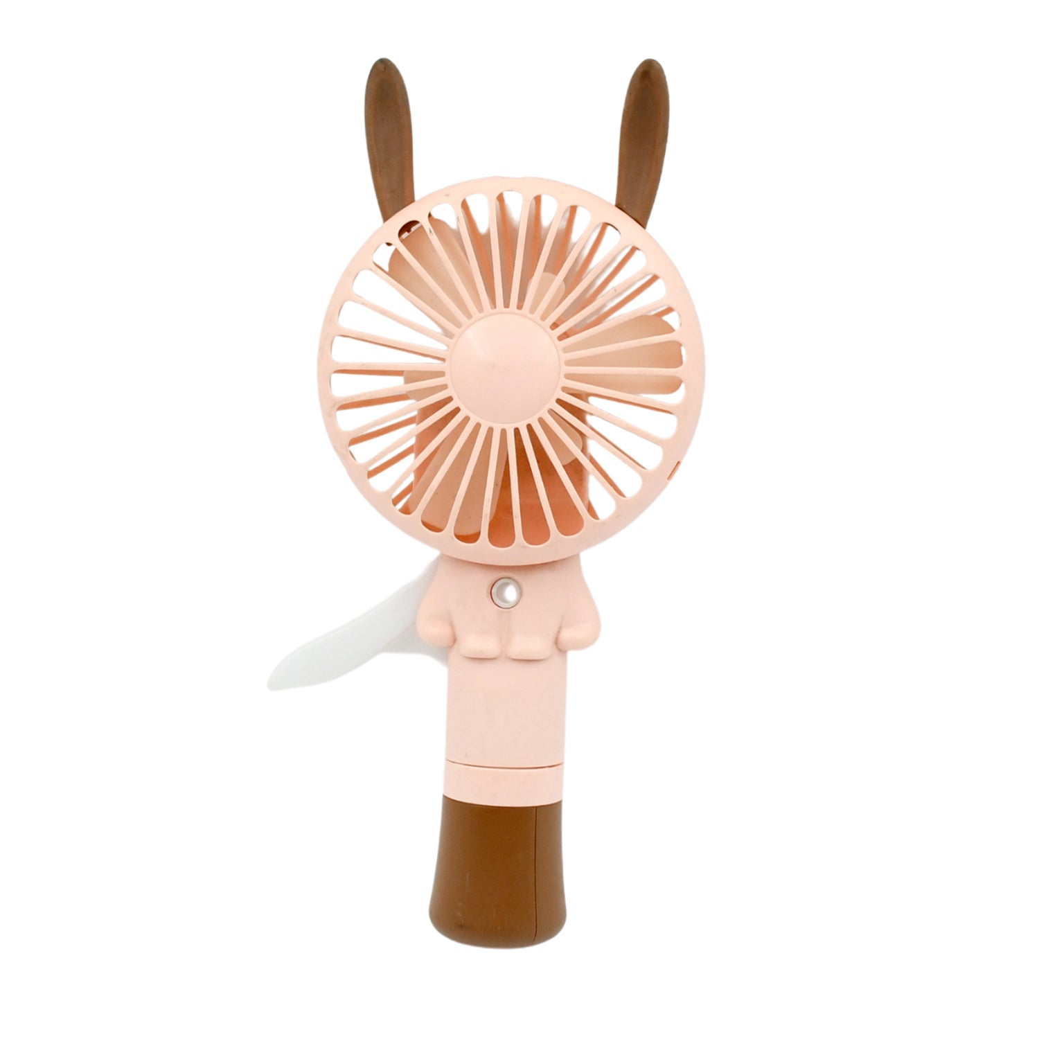 17718 Portable Small Fan Handheld, Mini Student Handheld Dormitory Class Personal Fan Without Battery & USB Cable Operated Manual Hand Press Fan (1 Pc)