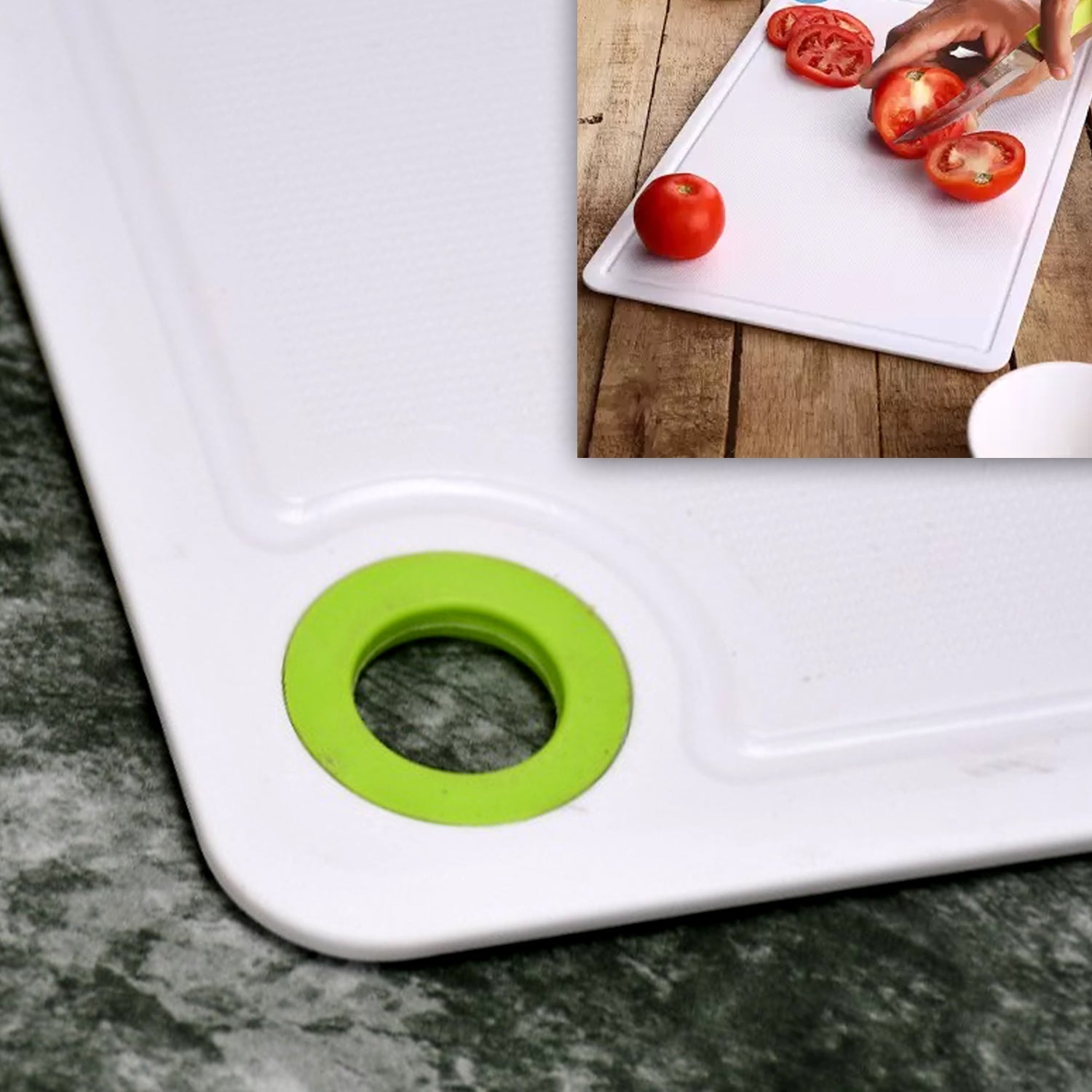 2316 Fruit & Vegetable Chopping Board Plastic Cutting Board For Kitchen DeoDap