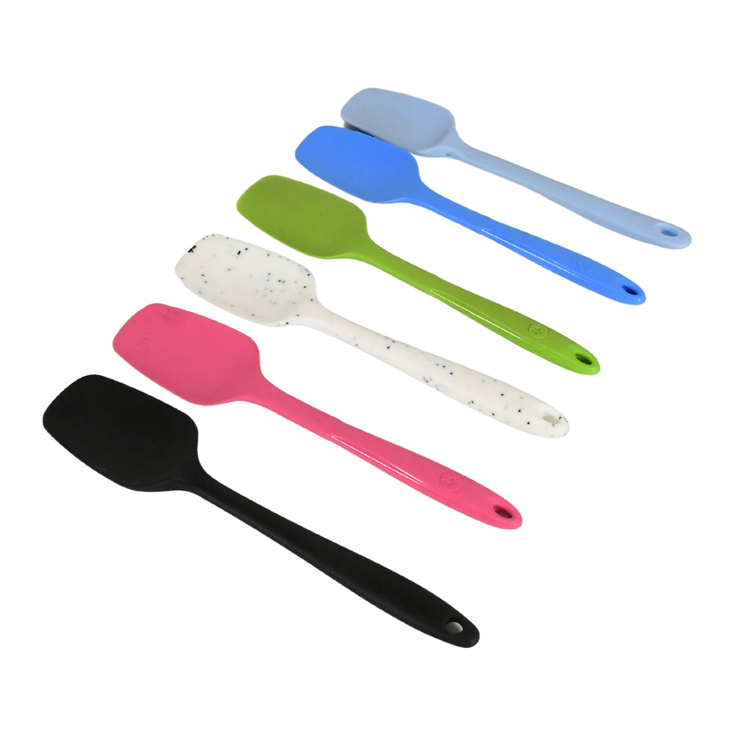 Multipurpose Silicone Spoon, Silicone Basting Spoon Non-Stick Kitchen Utensils Household Gadgets Heat-Resistant Non Stick Spoons Kitchen Cookware Items For Cooking and Baking (6 Pcs Set)