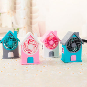 4799 Mini House Fan House Design Rechargeable Portable Personal Desk Fan For Home , Office & Kids Use DeoDap