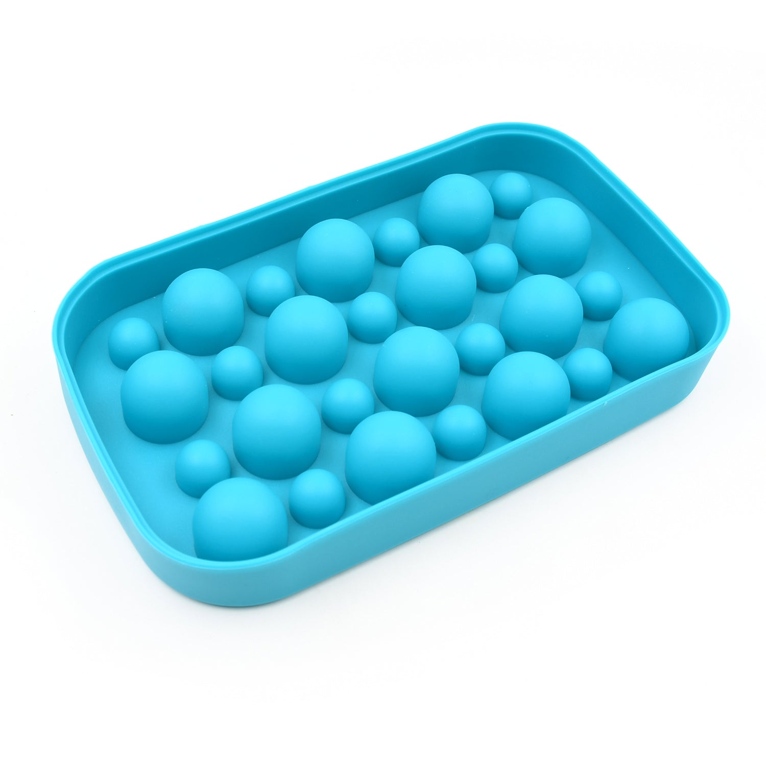 8153 Round Ice Maker Detachable Lid Easy Release Spherical Shape Handy Round Ice Tray for Dorm Mini Fridge (Multi Grid / 1 pc)