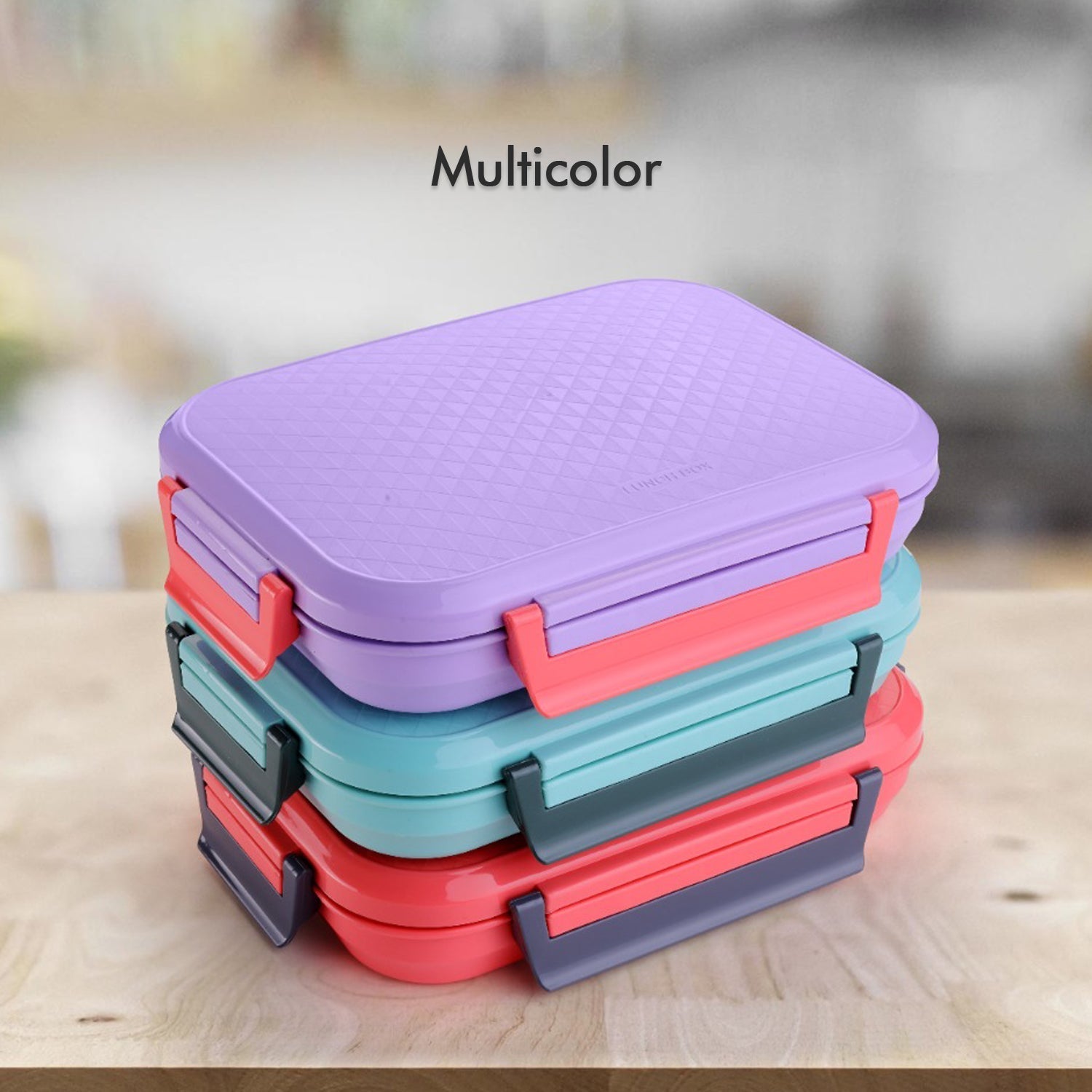 5364 Break Time Lunch Box Steel Plate Multi Compartment Lunch Box Carry To All Type lunch In Lunch Box & Premium Quality Lunch Box ideal For Office , School Kids & Travelling Ideal DeoDap