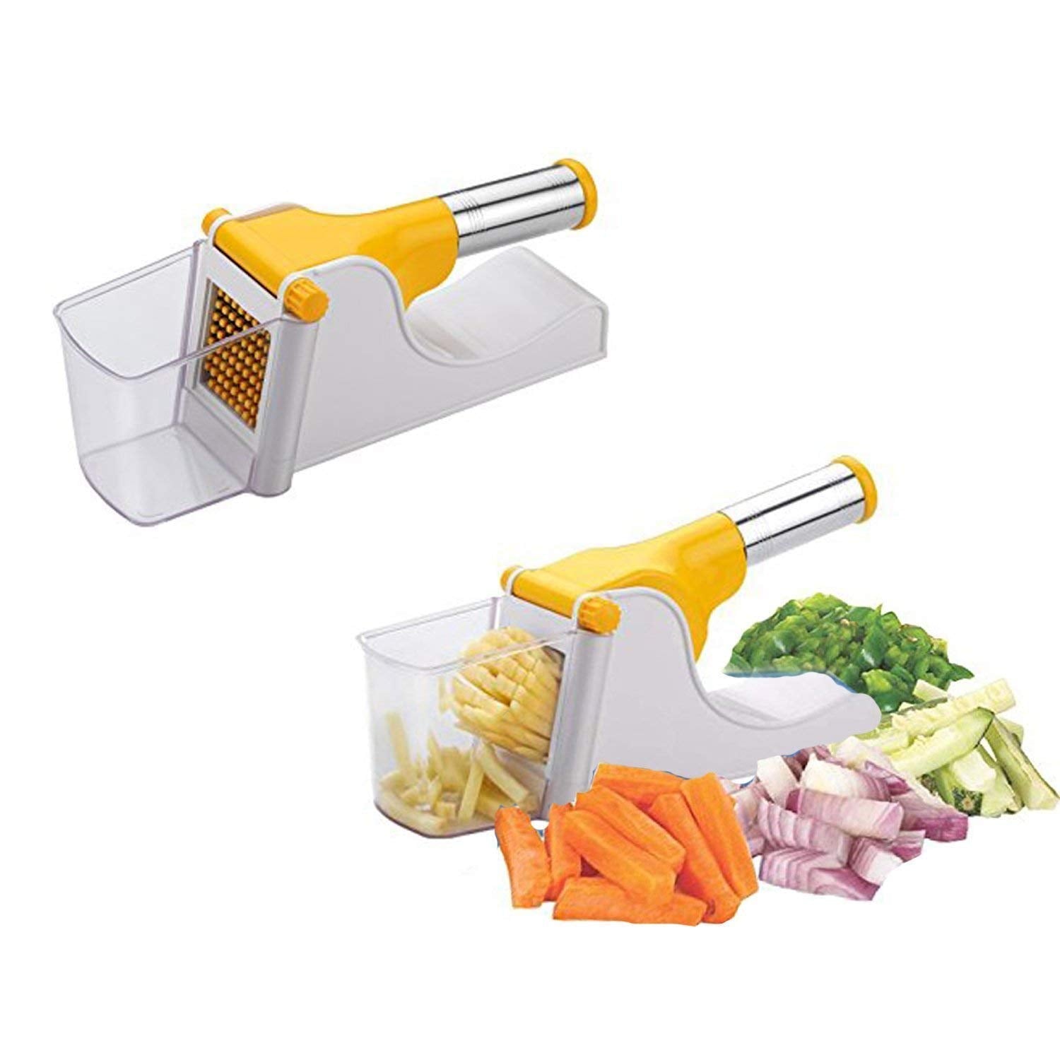 0114L French Fry Chipser / Chips Slicer / Potato Chipser /Chips Maker Machine/Potato Slicer with Container DeoDap