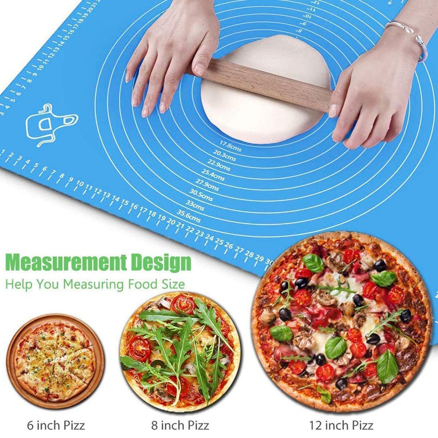 2585 Rolling Mat Silicone Baking Mat Fondant Mat Sheet Chapati DeoDap