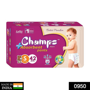 Premium Champs High Absorbent Pant Style Diaper Small, Medium and Large Size Diaper