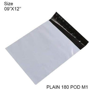 902 Tamper Proof Courier Bags(09X12 PLAIN 180 POD M1) - 100 pcs DeoDap