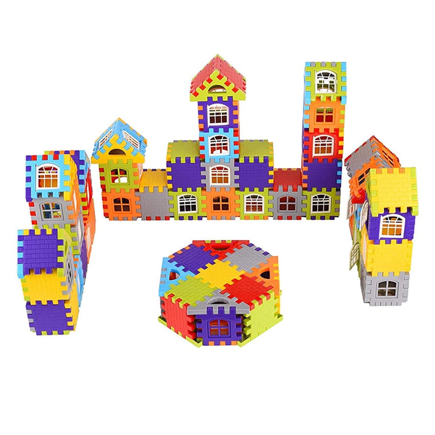 3911 200 Pc House Blocks Toy used in all kinds of household and official places specially for kids and children for their playing and enjoying purposes. DeoDap