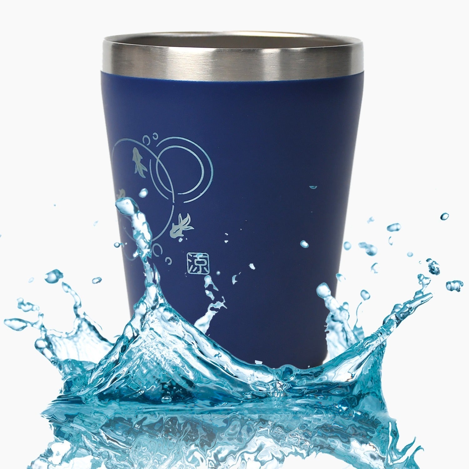 7184 Stainless Steel Drinking Glass for Water, Milk Tea Coffee Lassi Glass Tumbler  Premium Blue Glass DeoDap