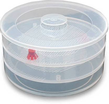 093 Plastic 3 Compartment Sprout Maker, White Smallb.store