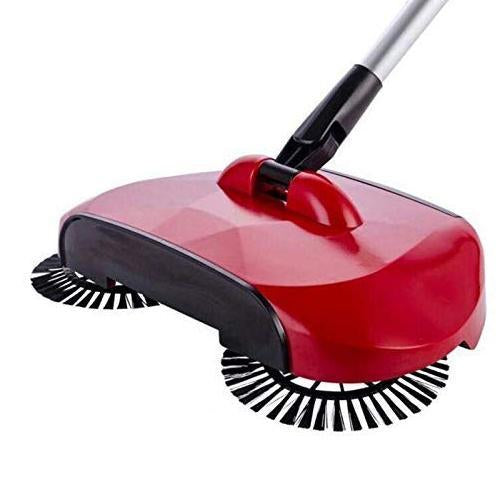 220 Sweeper Floor Dust Cleaning Mop Broom with Dustpan 360 Rotary 