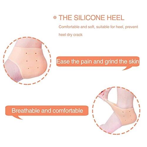 339 Moisturizing Skin Softening Silicone Gel for Dry Cracked Heel Repair (Multicolour) Smallb.store