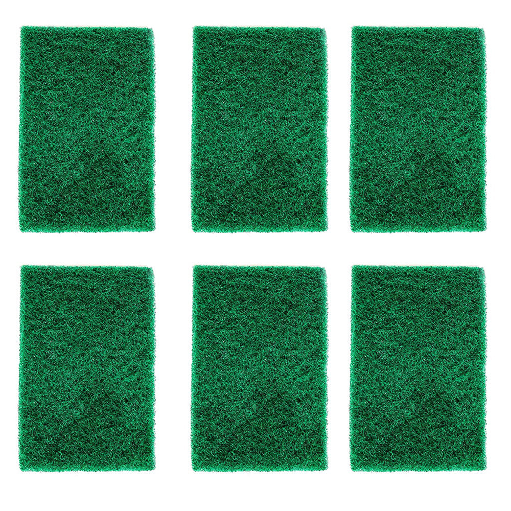 3438 Scrub Sponge Cleaning Pads Aqua Green (Pack Of 6) DeoDap