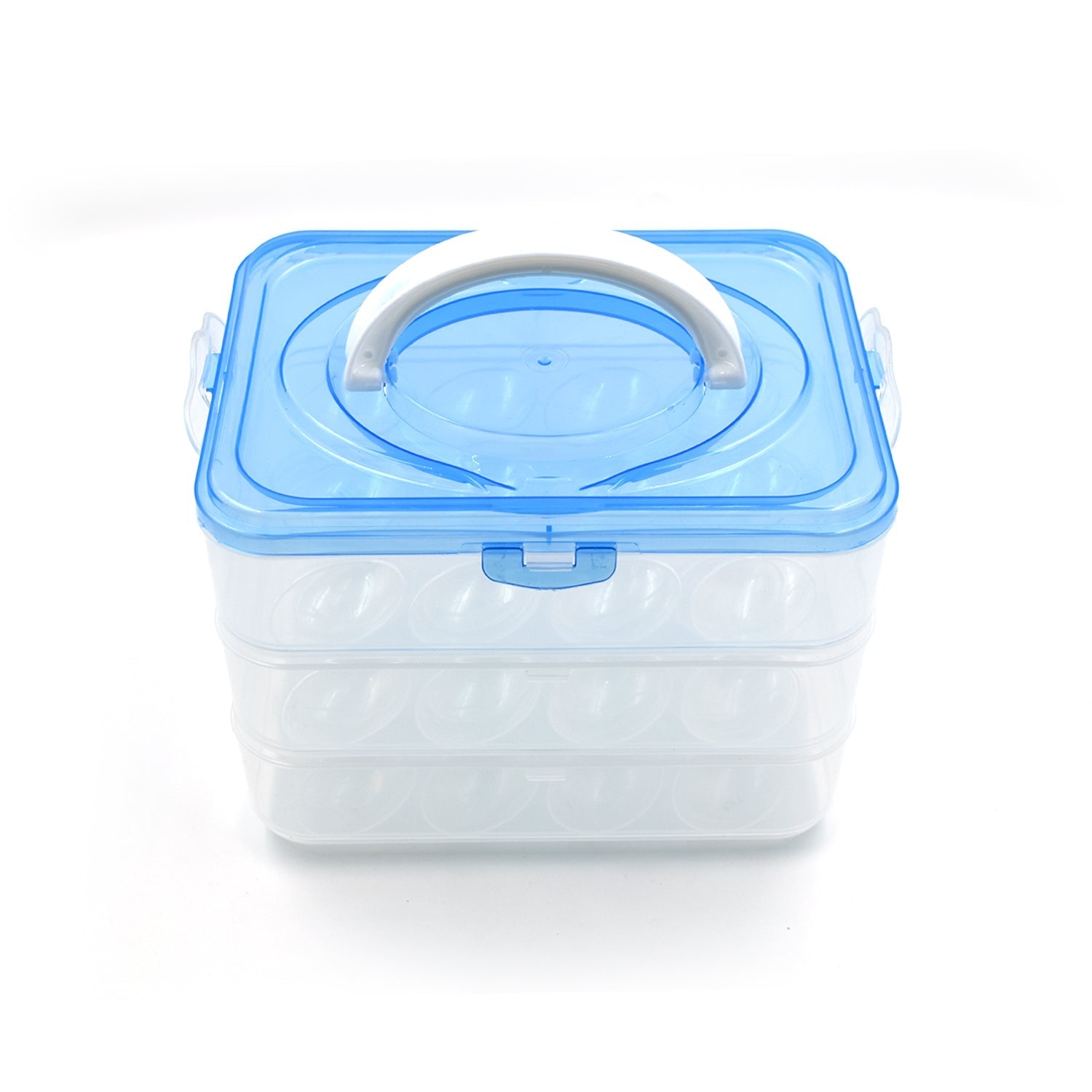 2643 3-Layer Plastic Refrigerator Egg Storage Box (36 Grid) 