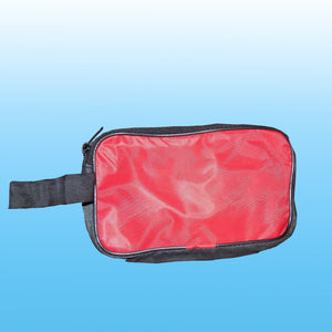 0845 Portable Travel Hand Pouch/Shaving Kit Bag for Multipurpose Use (Red) DeoDap