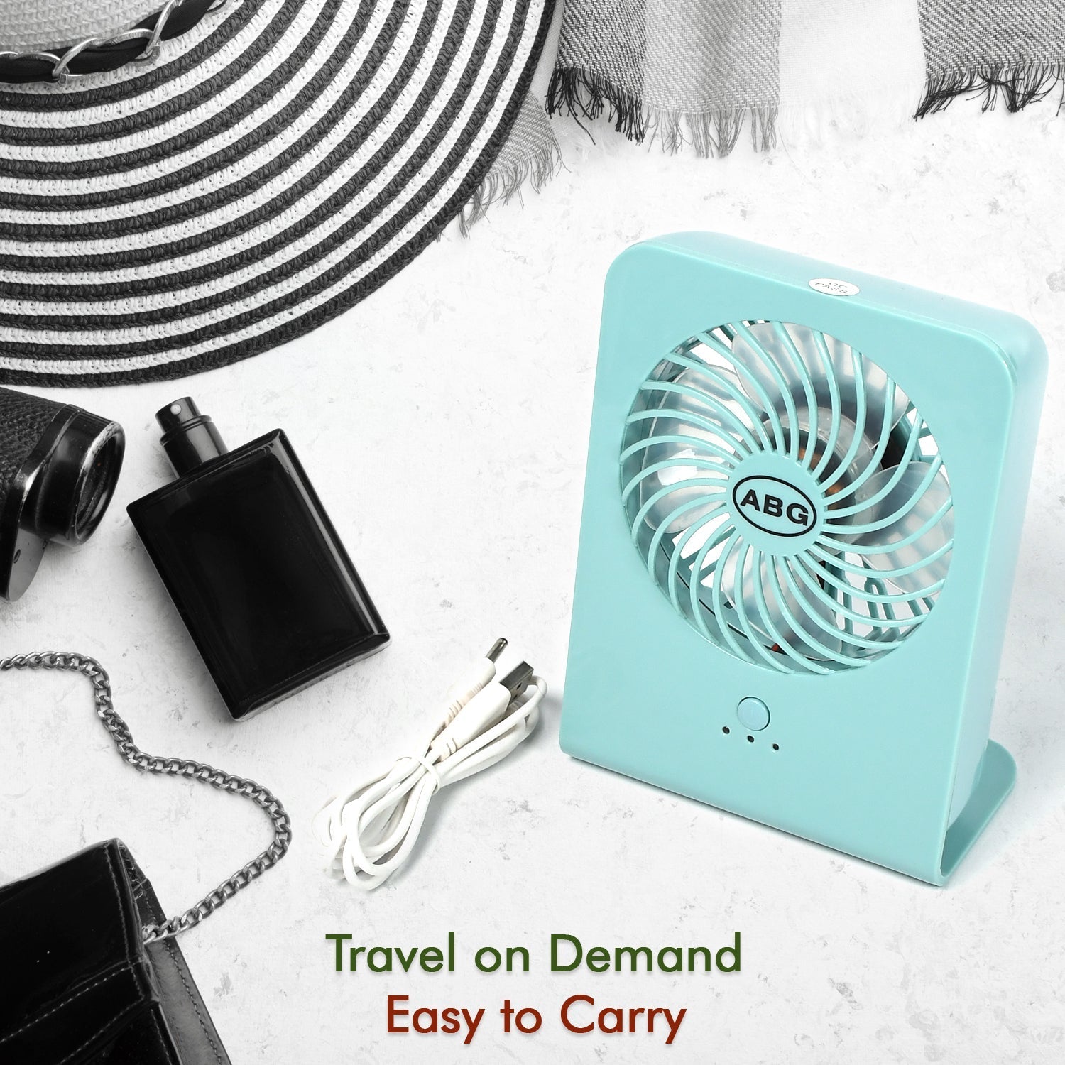 4810 Portable Desk Fan Big Table Fan 3 Step Speed Setting Fan Personal Desk Fan Suitable For Office , School & Home Use DeoDap