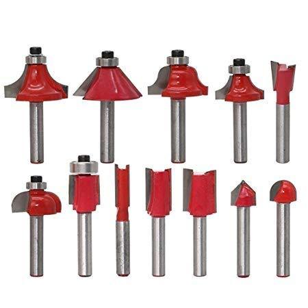 0406 -12 / 15pcs Milling Cutter Router Bit Set