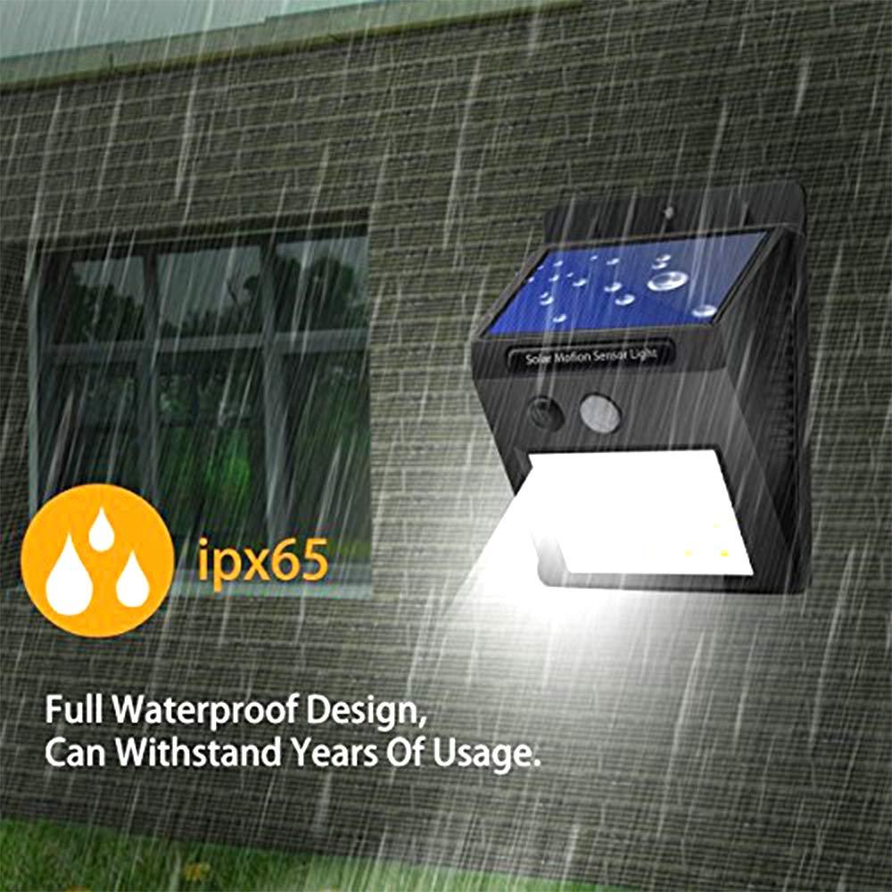 213 Solar Security LED Night Light for Home Outdoor/Garden Wall (Black) (20-LED Lights) 