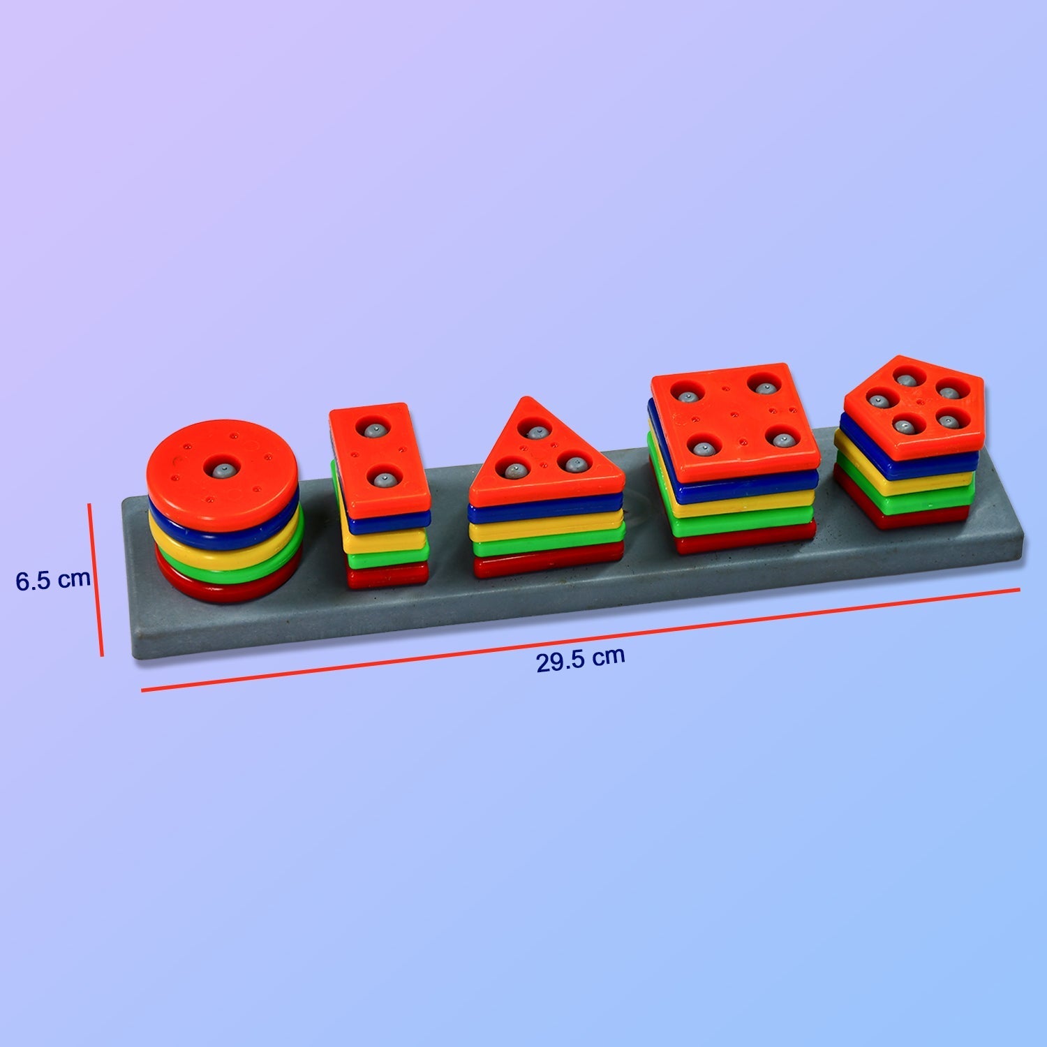 8098 Geometric Brick - 5 Angle Matching Column Blocks for Kids - Preschool Educational Learning Toys. DeoDap