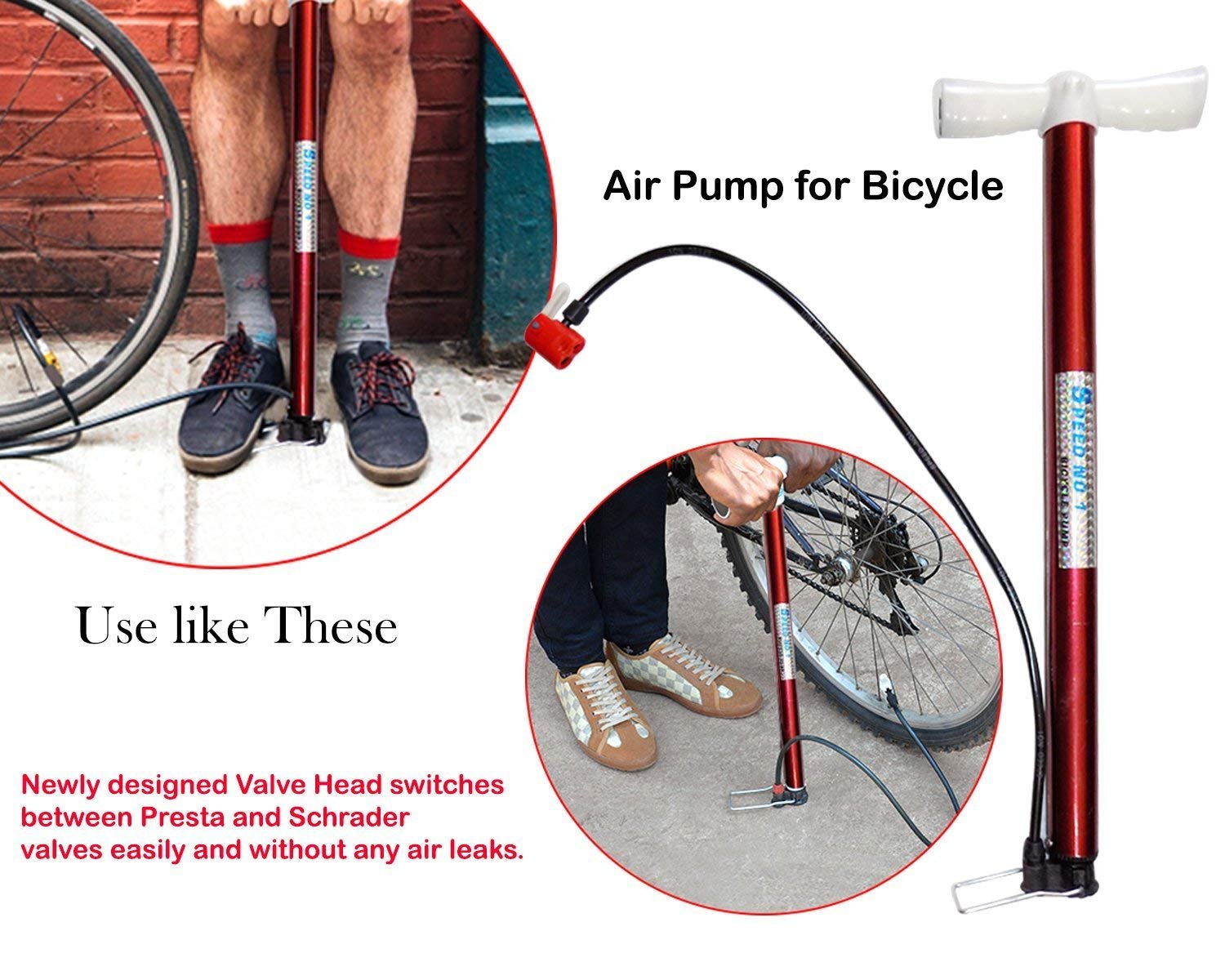 0515A Multipurpose Air Pump (Use for Car,Bicycles,Scooters,Balls,Bikes) DeoDap