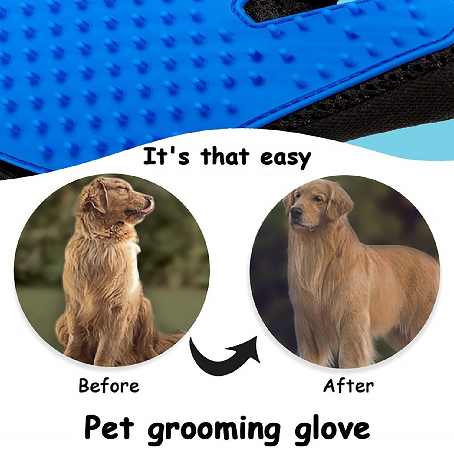 4681 Pet Hair Remover Glove & Self Cleaning Fur Remover DeoDap