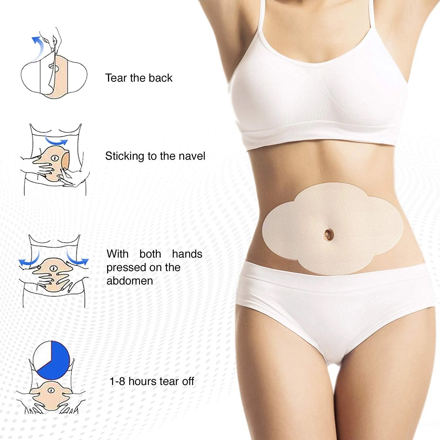 6435 Wonder Patch Quick Slimming Patch Belly Slim Patch Abdomen Fat burning Navel Stick Slimer Face Lift Tool DeoDap