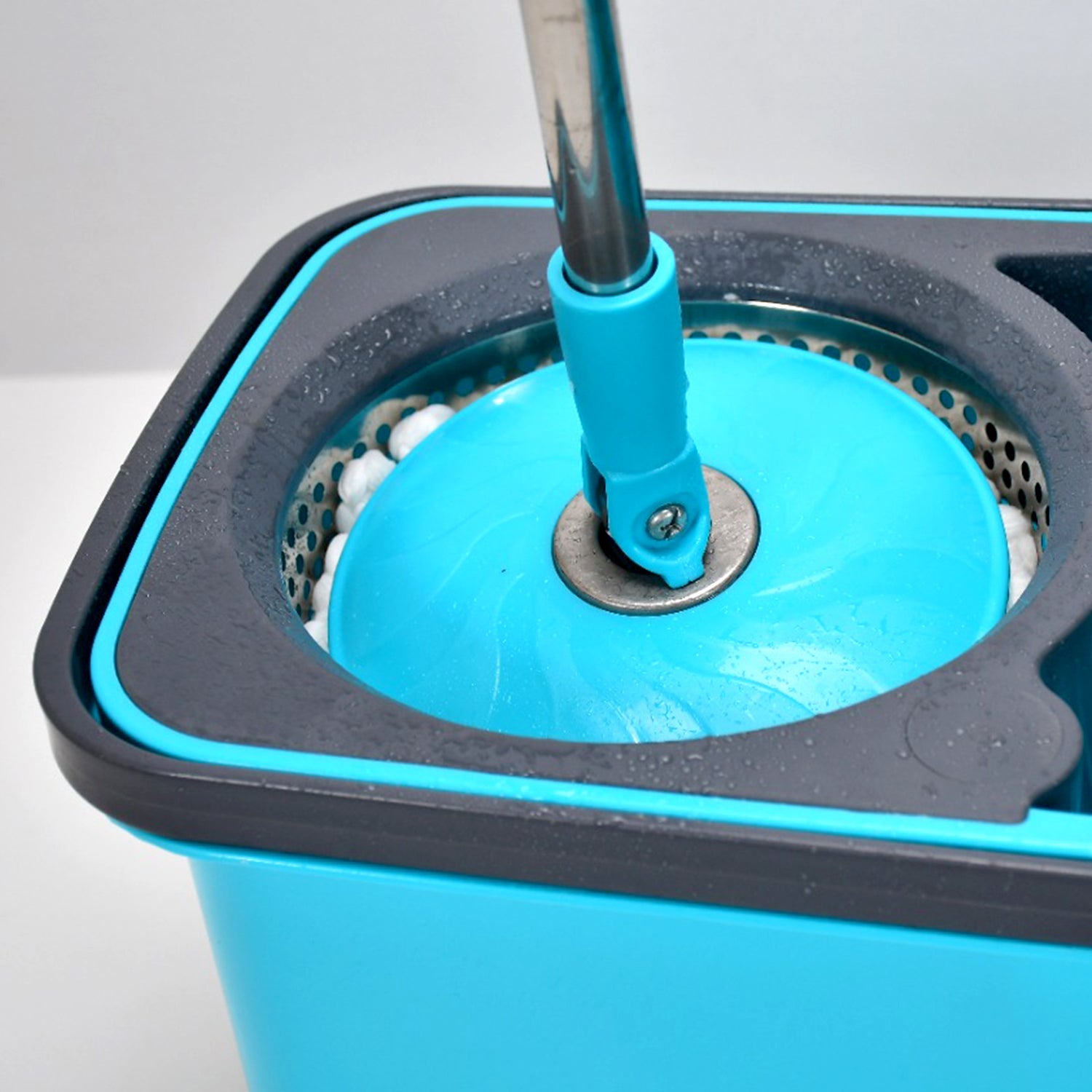 4027 QUICK SPIN MOP PLASTIC SPIN, BUCKET FLOOR CLEANING, EASY WHEELS & BIG BUCKET, FLOOR CLEANING MOP WITH BUCKET